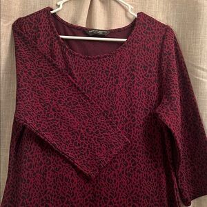 Dorothy Perkins Dark Red Long Sleeve Dress